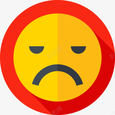 社交软件标识愤怒的脸社交媒体68平淡图标图标