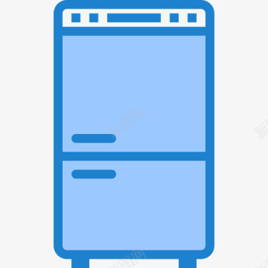 冰箱家用电器12蓝色图标图标