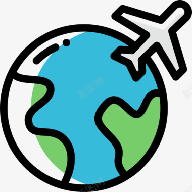 世界航空17颜色省略图标图标
