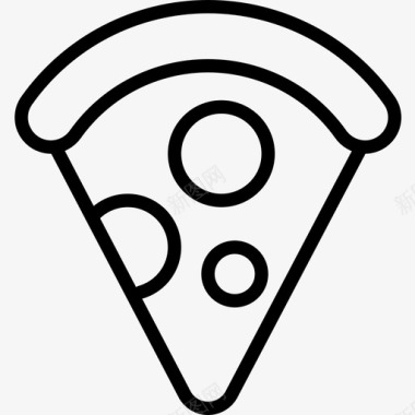 披萨片食品和饮料5直式图标图标
