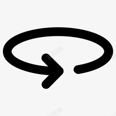 向左旋转巡演360度旋转图标图标