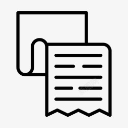 收据页面收据单据页面图标高清图片