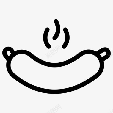 香肠烧烤烧烤香肠图标图标