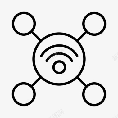 整数数字wifi带宽数据图标图标