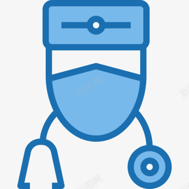 医生医疗保健10蓝色图标图标