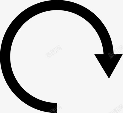 向左旋转旋转箭头图标图标