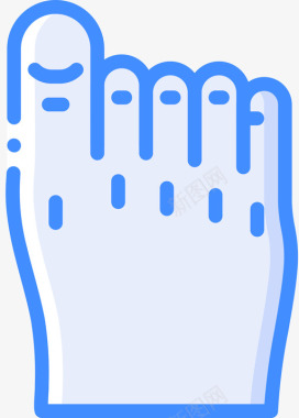 日耳曼脚祖先5蓝色图标图标