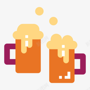 啤酒嬉皮士和和平2平淡图标图标