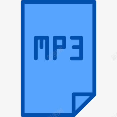 Mp3音乐58蓝色图标图标