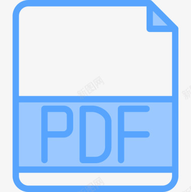 蓝色图标Pdf文件扩展名5蓝色图标图标