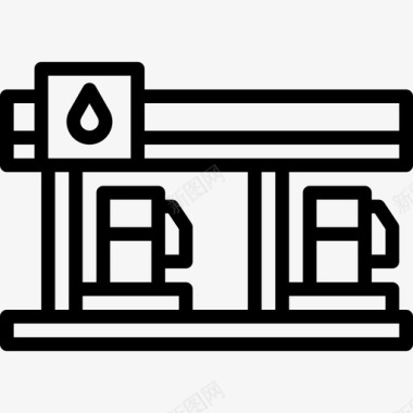 bp加油站加油站34号楼直线图标图标