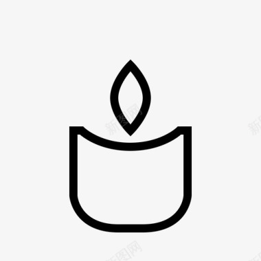 装饰蜡烛文件火图标图标