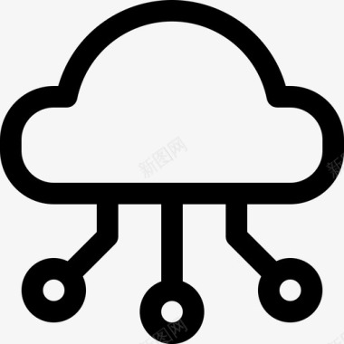 云技术互联网存储图标图标