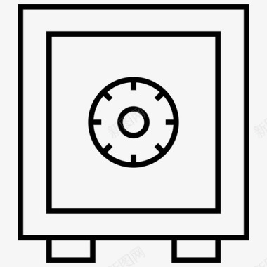 保险库金融银行安全图标图标