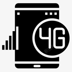 4G的创新终端和应用4g平板应用4填充图标高清图片