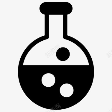 SEO和网络化学烧瓶锥形烧瓶埃伦梅耶烧瓶图标图标