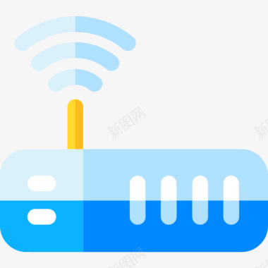 路由器路由器数字服务5扁平图标图标
