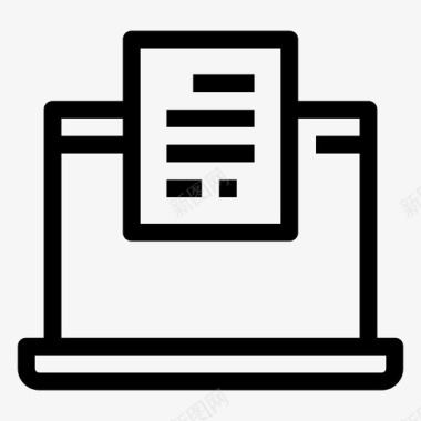 文件笔记本电脑办公室图标图标