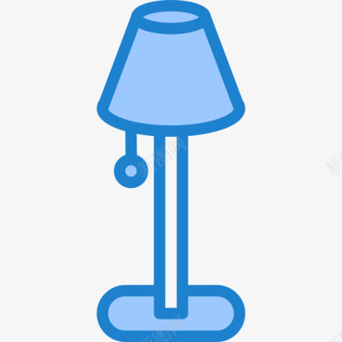 灯具家具和家用27蓝色图标图标