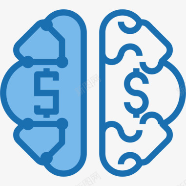 BankingBrainbankingandfinancial7蓝色图标图标