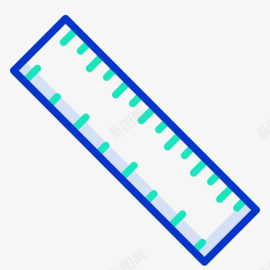 新教育标志比例尺教育196轮廓颜色图标图标