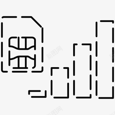 移动界面gsm条形图gsm网络图标图标
