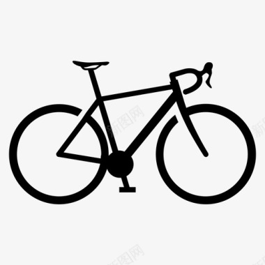公路自行车自行车砾石自行车图标图标
