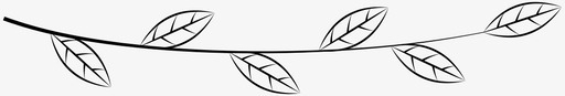 带叶枝叶植物图标图标