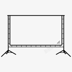 户外可折叠户外投影屏幕可折叠支架图标高清图片