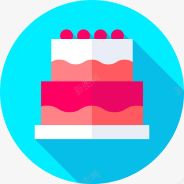 生日生日蛋糕生日蛋糕糖果店15平面图标图标