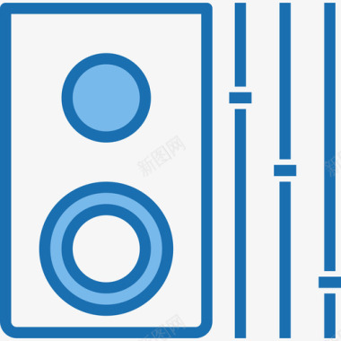 声音设置移动功能2蓝色图标图标