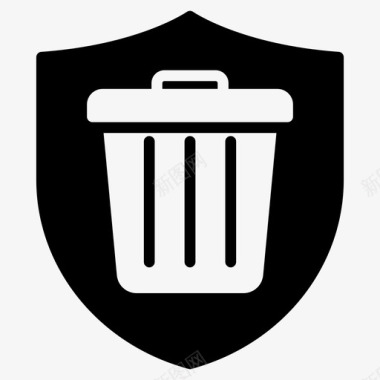 屏蔽安全垃圾箱删除保护图标图标