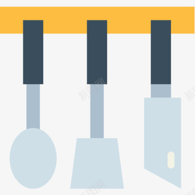 餐具厨房工具20扁平图标图标