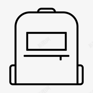 书包背包书包学校图标图标