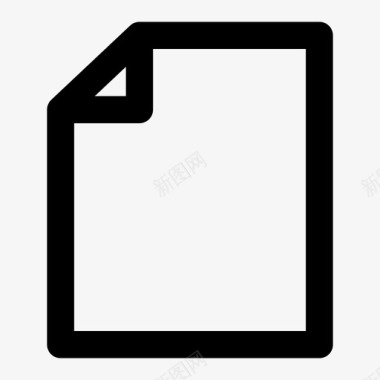 空白纸张免抠素材文件空白新建图标图标