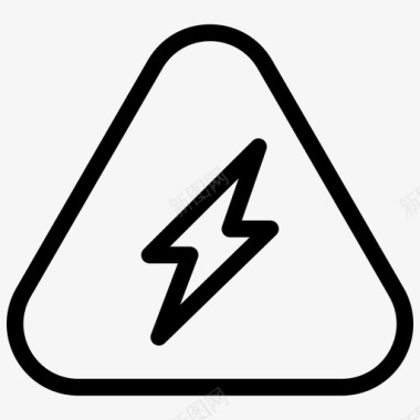 小心电流危险图标图标