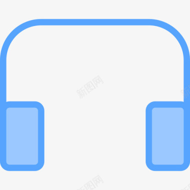 耳机电脑设备5蓝色图标图标