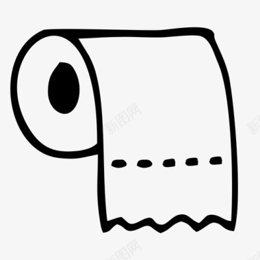 纸巾浴室卫生间图标图标