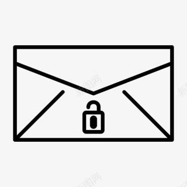 邮件后信封卡片电子邮件图标图标