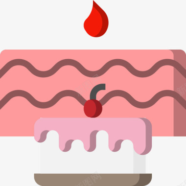 生日蛋糕生日派对27扁平图标图标