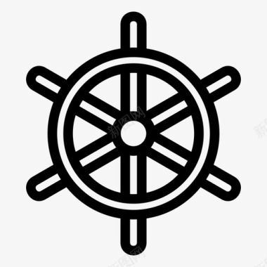 方向盘驱动船舶方向盘图标图标