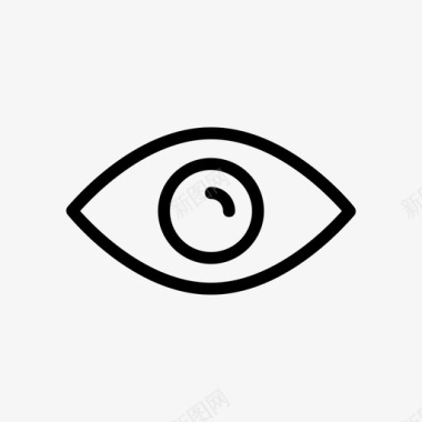 眼球眼睛眼球看图标图标