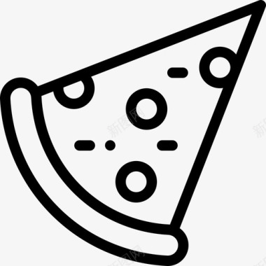 披萨片送餐17直式图标图标