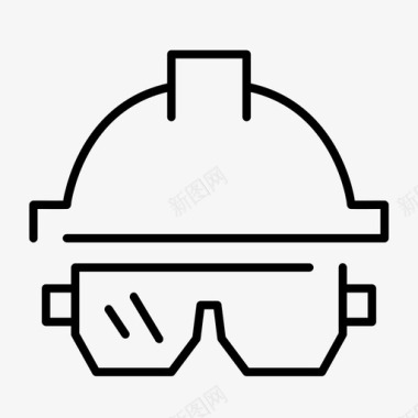 安全设备眼镜图标图标