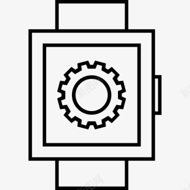 智能手表设置配置齿轮图标图标