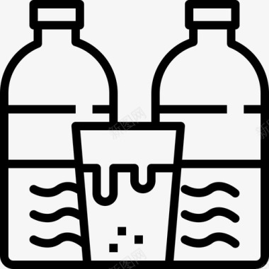 纯净水瓶子饮料图标图标
