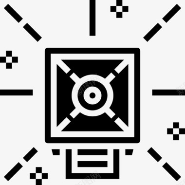 聚光灯摇滚9雕文图标图标