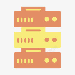 大数据网站大数据网站服务器和托管3平面图标高清图片