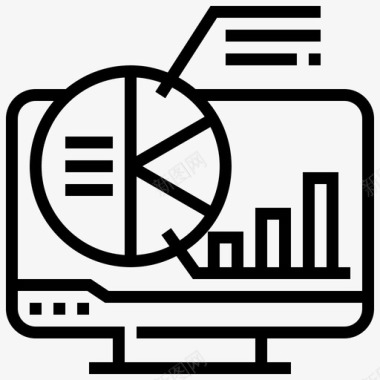 监控数据图表计算机图标图标