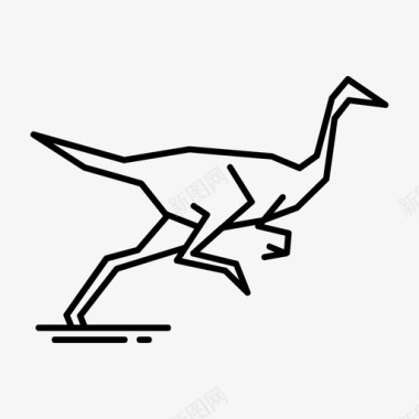 雄鸡高唱雄鸡动物恐龙图标图标